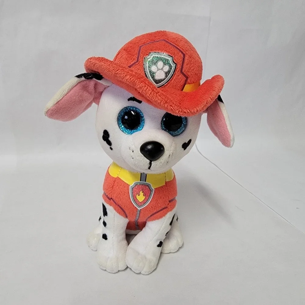 Ty Marshall Firefighter Beanie Boos Dog Plush Stuffed Toy‎ Paw Patrol 2018